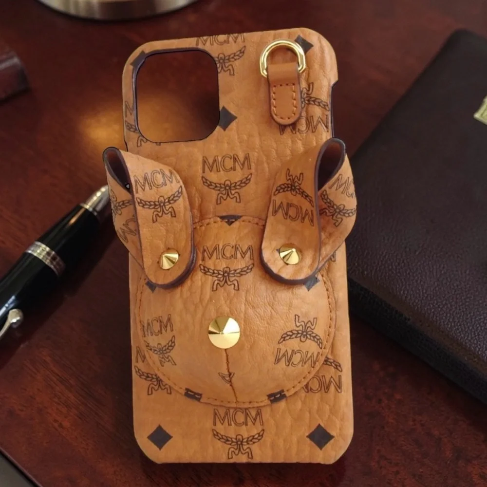 MCM Visettos Leather iPhone 11 PRO Case with Straps 😍🔥